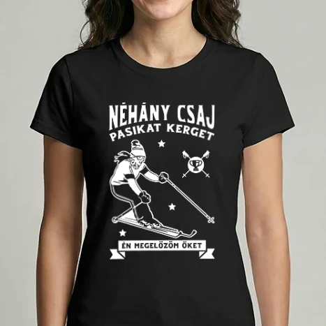 Női Imperial póló - Néhány csaj pasikat kerget