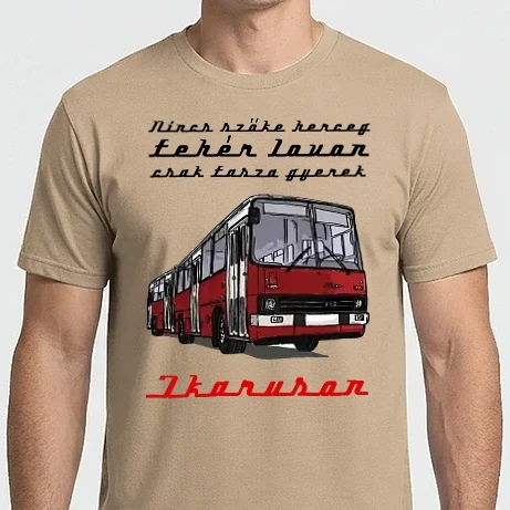 Férfi Imperial póló - színezhető Nincs szőke herceg fehér lovon, csak fasza gyerek ikaruson pólóminta