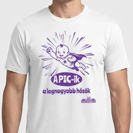 Férfi Imperial póló - A picik a legnyagyobb hősök lila
