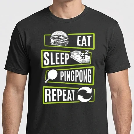 Férfi Imperial póló - Eat sleep PING PONG repeat