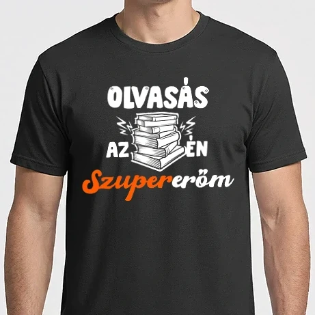 Férfi Imperial póló - Szupererőm = Olvasás 