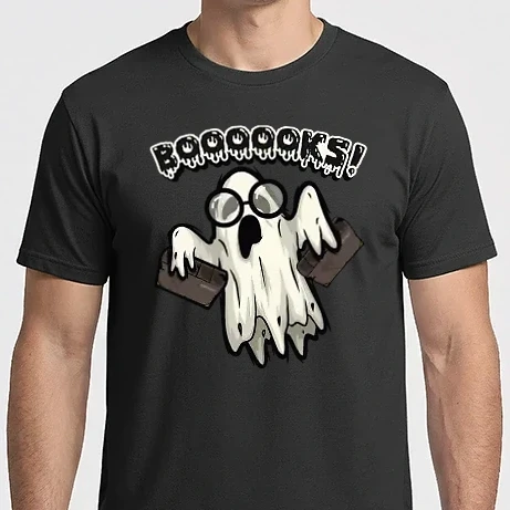Férfi Imperial póló - Spooky boookworm