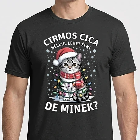 Férfi Imperial póló - Cirmos cica nélkül lehet élni, de minek?