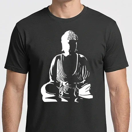 Férfi Imperial póló - buddha_silhouette
