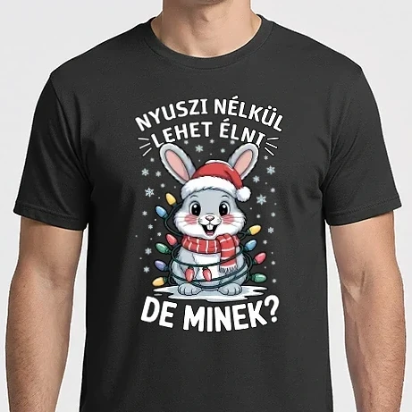Férfi Imperial póló - Nyuszi nélkül lehet élni, de minek?
