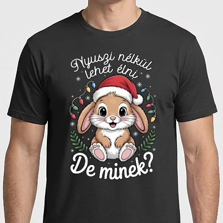 Férfi Imperial póló - Nyuszi nélkül lehet élni, de minek?