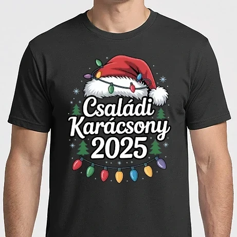 Férfi Imperial póló - Családi karácsony 2025 simple