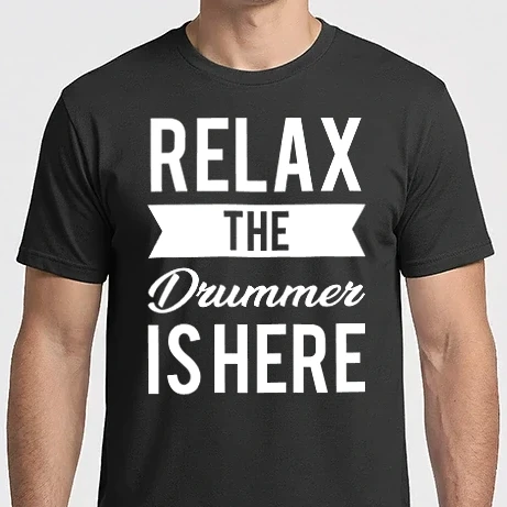 Férfi Imperial póló - Relax The Drummer is Here