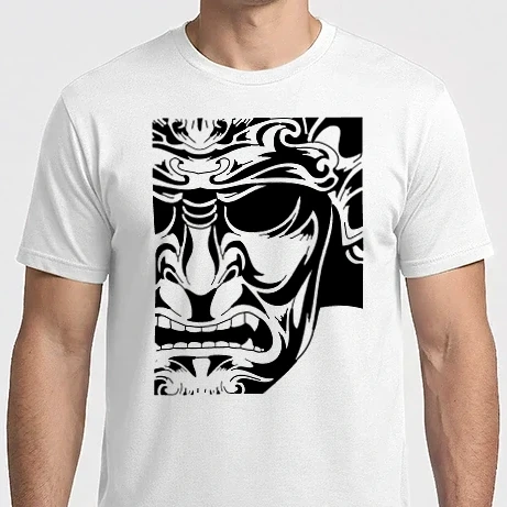 Férfi Imperial póló - samurai_fej