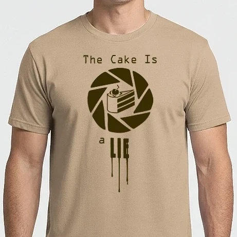 Férfi Imperial póló - the cake is a lie