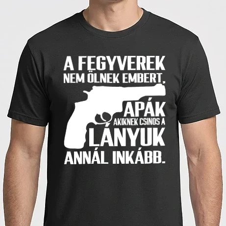 Férfi Imperial póló - guns dont kill people2_4111