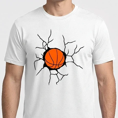 Férfi Imperial póló - stock-vector-broken-wall-with-basketball-29803471