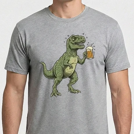 Férfi Imperial póló - Részeg T-Rex
