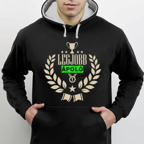 Férfi DUO kapucnis Pulcsi - Legjobb ápoló