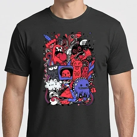 Férfi Imperial póló - Abstract grunge urban