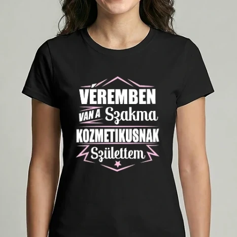 Női Imperial póló - Véremben van a szakma Kozmetikus