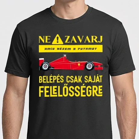 Férfi Imperial póló - Ne zavarj amíg nézem a futamot