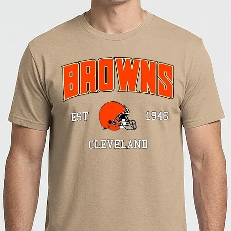 Férfi Imperial póló - Cleveland Browns - retro logo