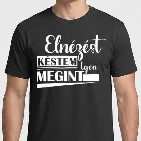 Férfi Imperial póló - Elnézést késtem Igen megint