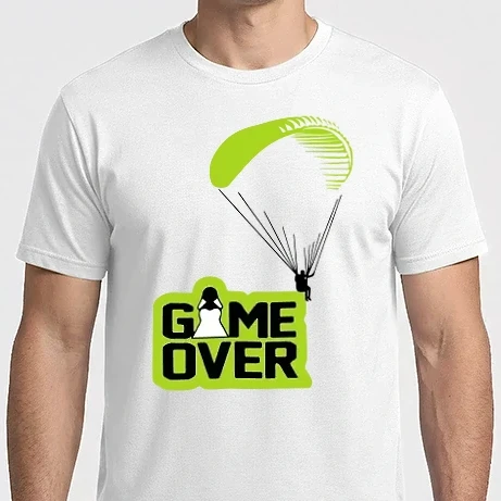 Férfi Imperial póló - Game Over siklóernyős