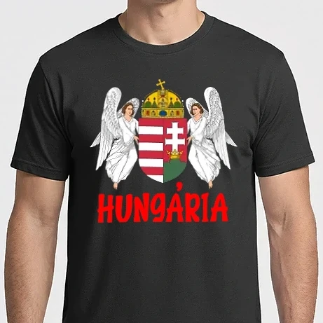 Férfi Imperial póló - Magyar címer angyalos