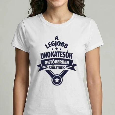 Női Imperial póló - csillagos szülinapos unokatesó október