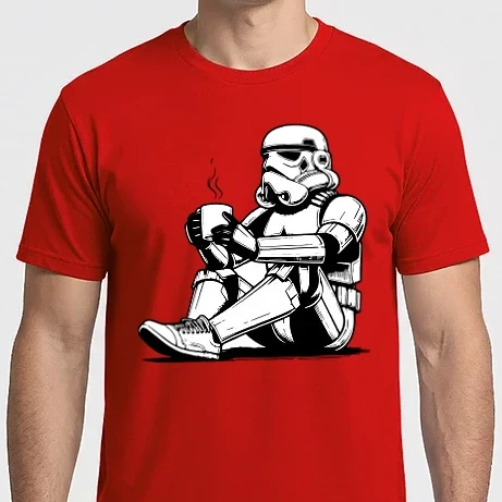 Férfi Imperial póló - Star Wars coffee