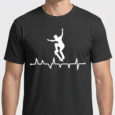 Férfi Imperial póló - Gördeszkás Heartbeat