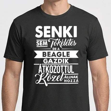Férfi Imperial póló - Senki sem tökéletes Beagle
