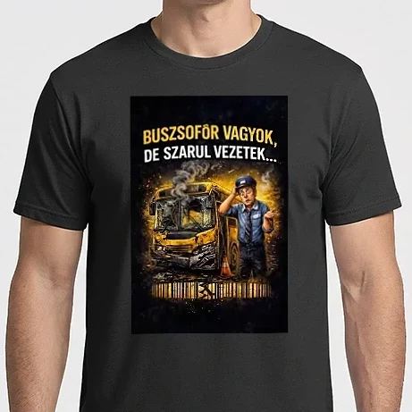 Férfi Imperial póló - Buszsofőr vagyok de szarul vezetek...