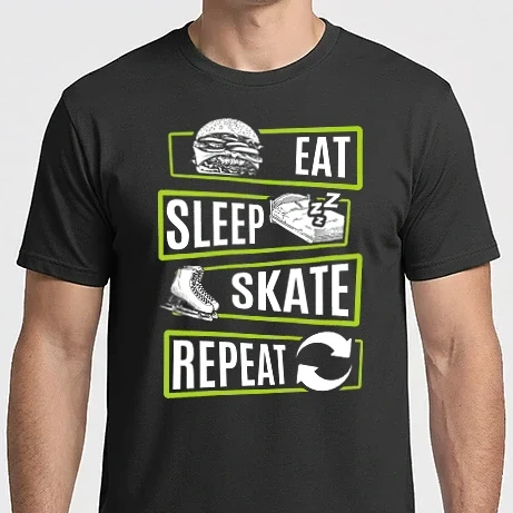 Férfi Imperial póló - Eat sleep repeat kori V2