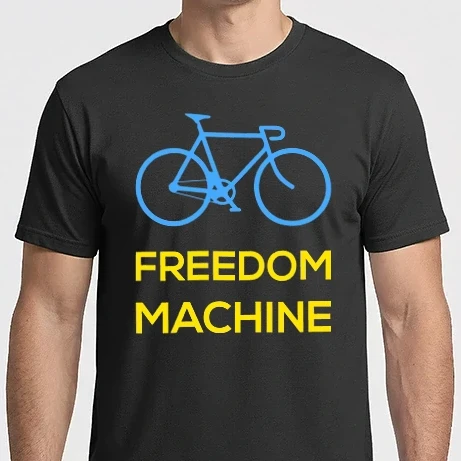 Férfi Imperial póló - freedom machine - bicikli