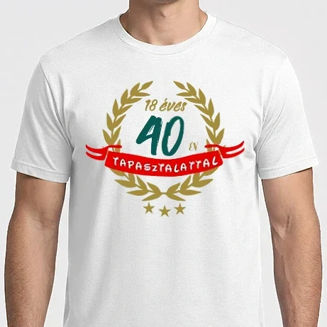 Férfi Imperial póló - 18 éves 40 év tapasztalattal színezhető