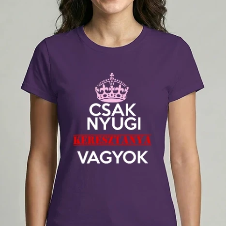 Női Imperial póló - Csak nyugi keresztanya vagyok