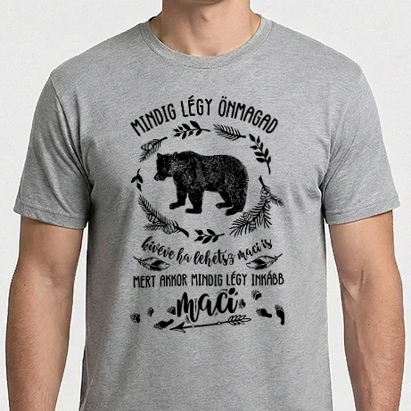 Férfi Imperial póló - Mindig légy önmagad maci vintage drk