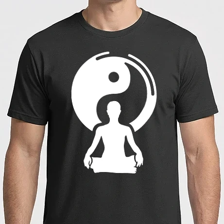 Férfi Imperial póló - Yin yang meditáció