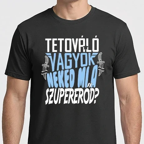Férfi Imperial póló - Szuperhős tetováló