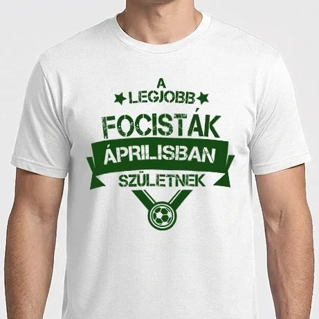 Férfi Imperial póló - Csillagos legjobb szülinapos focisták ÁPRILIS