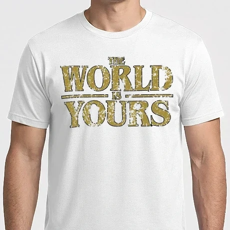 Férfi Imperial póló - The World is Yours 2x destroy