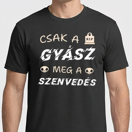 Férfi Imperial póló - csak a gyász meg a szenvedés