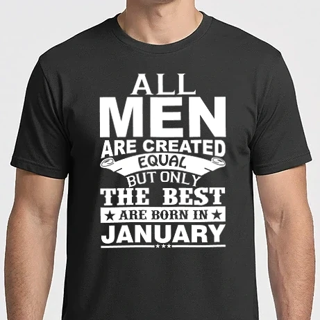 Férfi Imperial póló - All men are created january