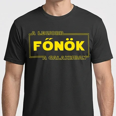 Férfi Imperial póló - star wars legjobb főnök