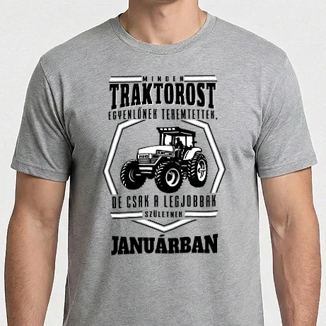 Férfi Imperial póló - Minden traktorost egyenlőnek teremtettek...január