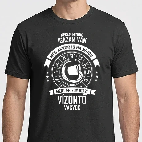 Férfi Imperial póló - Igazi Vízöntő vagyok - Horoszkóp