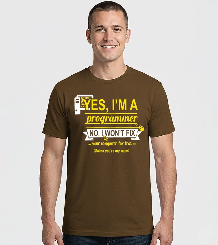 I am a programmer – Férfi Imperial póló