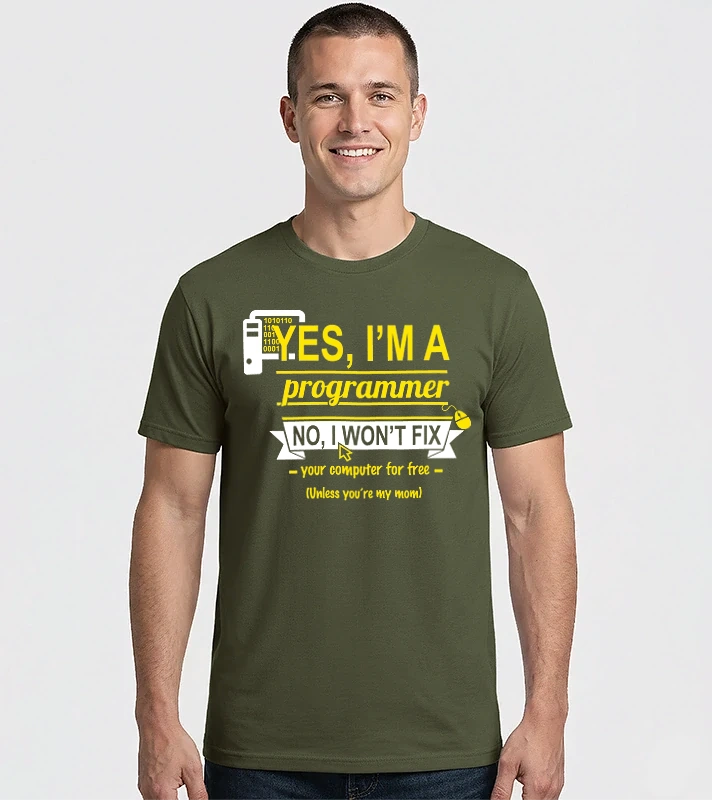 I am a programmer – Férfi Imperial póló