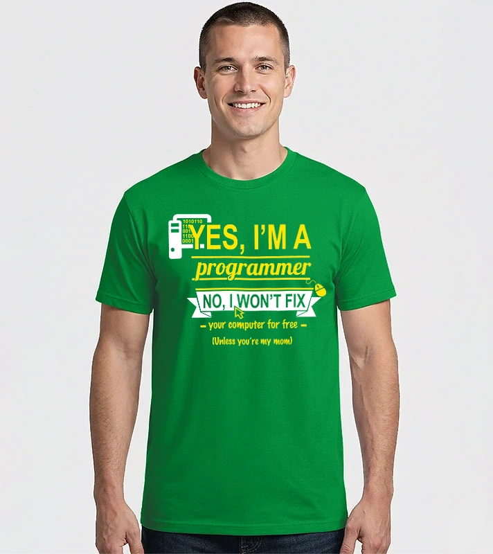 I am a programmer – Férfi Imperial póló