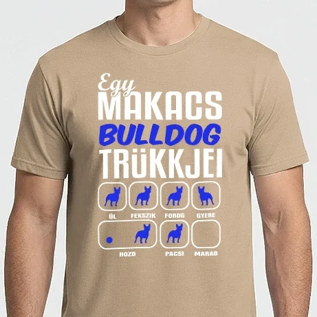 Férfi Imperial póló - Makacs Franciabulldog