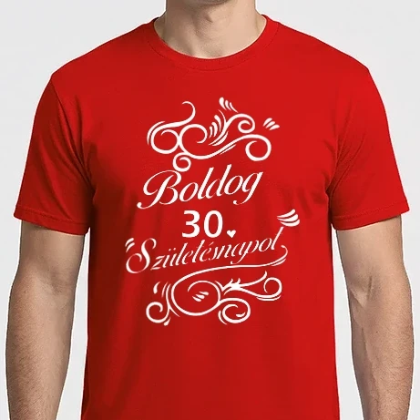 Férfi Imperial póló - Boldog születésnapot - 30
