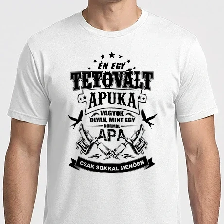 Férfi Imperial póló - tetovált apuka 2